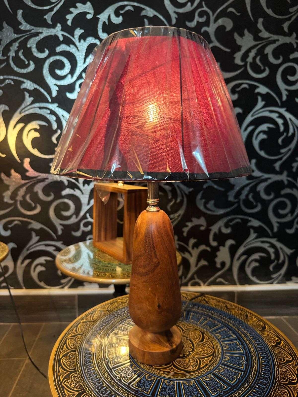 Wooden Night Lamps Pair – Rustic Bedside & Table Lighting