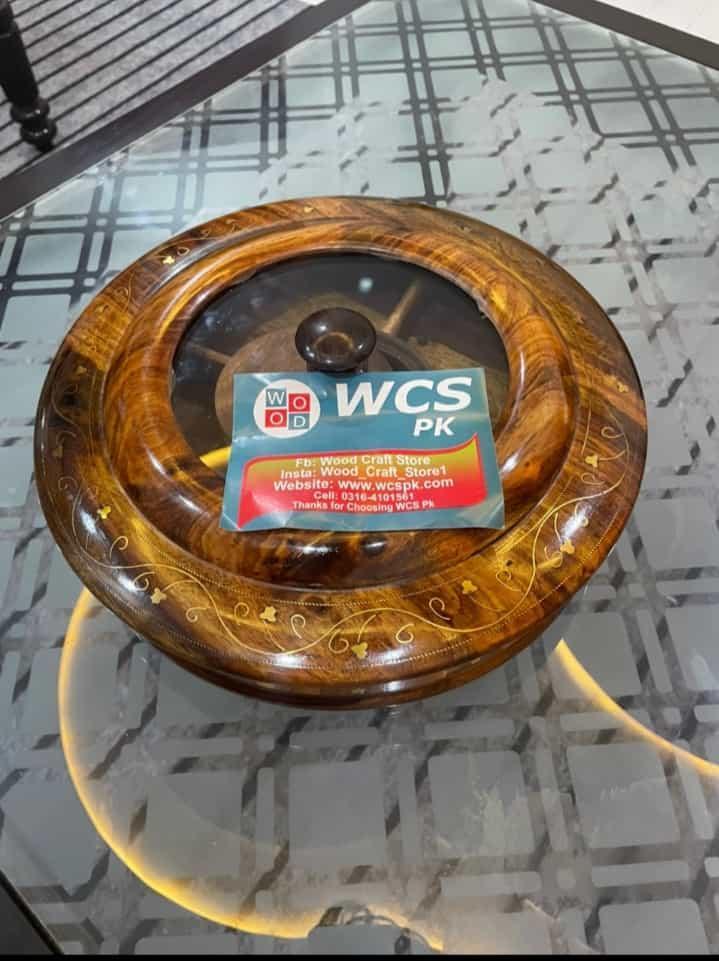 Wooden Dry Fruit Bowl – Handcrafted Serving Bowl Pakistan