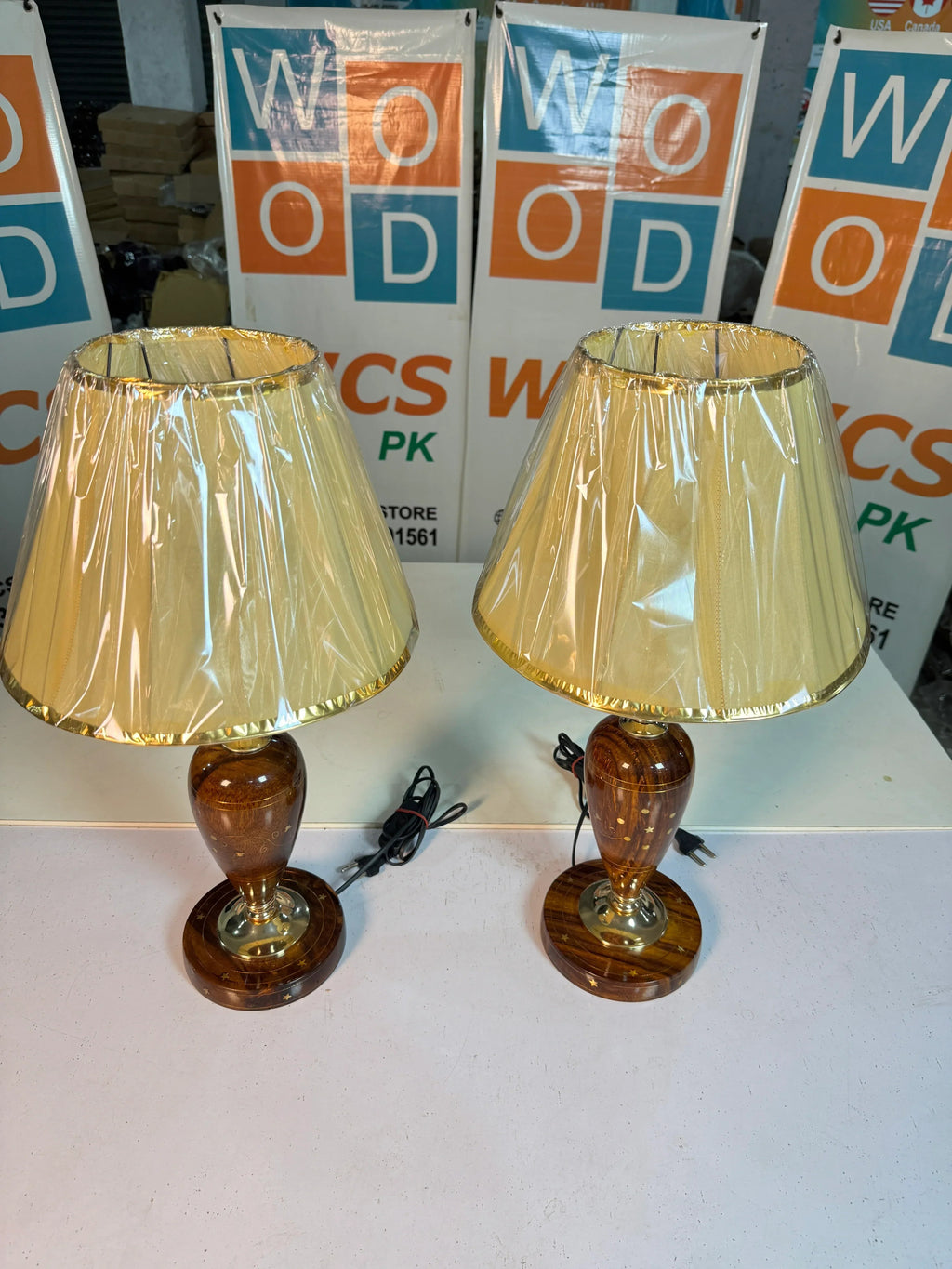 Decorative Wooden Table Lamp – Multiple Stylish Designs for Home Decor